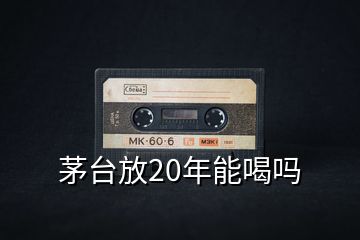 茅臺放20年能喝嗎