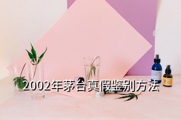 2002年茅臺(tái)真假鑒別方法