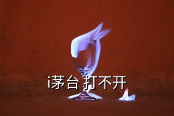 i茅臺(tái) 打不開