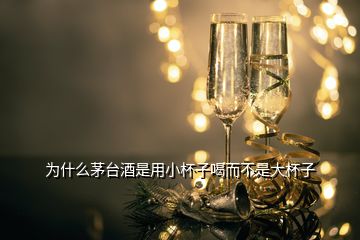 為什么茅臺酒是用小杯子喝而不是大杯子