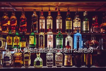 真人參泡白酒后酒應(yīng)該是什么顏色的