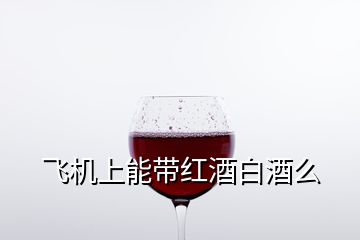 飛機上能帶紅酒白酒么