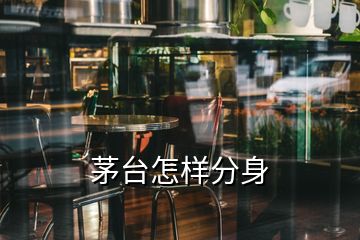 茅臺怎樣分身