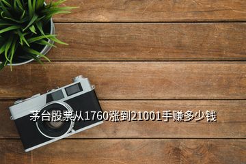 茅臺(tái)股票從1760漲到21001手賺多少錢