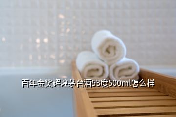 百年金獎輝煌茅臺酒53度500ml怎么樣