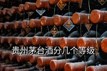 貴州茅臺(tái)酒分幾個(gè)等級(jí)