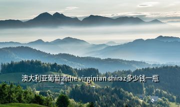 澳大利亞葡萄酒the virginian shiraz多少錢一瓶