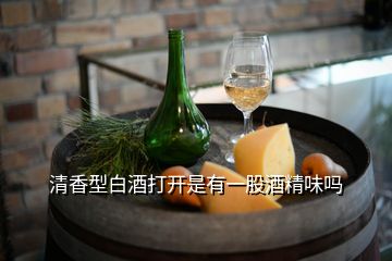 清香型白酒打開是有一股酒精味嗎