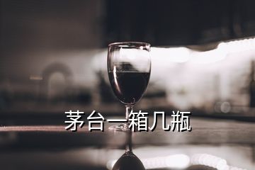 茅臺一箱幾瓶