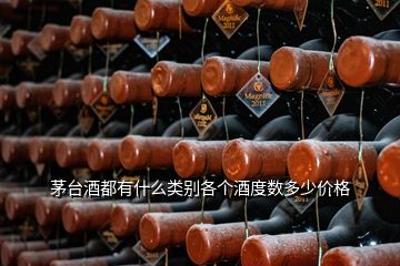 茅臺酒都有什么類別各個酒度數(shù)多少價格