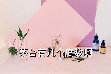 茅臺(tái)有幾個(gè)度數(shù)啊