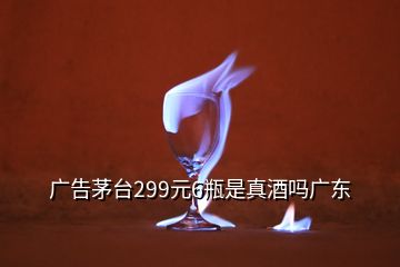 廣告茅臺299元6瓶是真酒嗎廣東