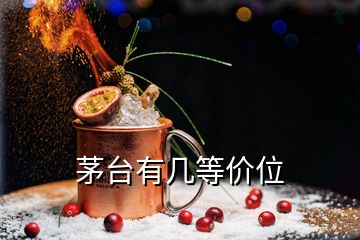 茅臺(tái)有幾等價(jià)位