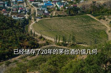 已經儲存了20年的茅臺酒價值幾何