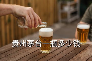 貴州茅臺(tái)一瓶多少錢