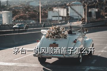 茅臺一帆風(fēng)順酒蓋子怎么開