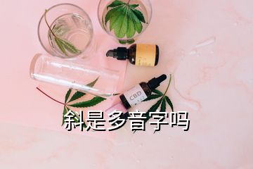 斜是多音字嗎