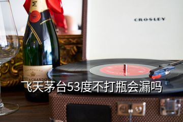 飛天茅臺53度不打瓶會漏嗎