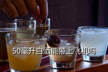 50毫升白酒能帶上飛機(jī)嗎