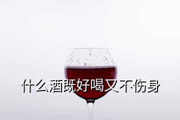 什么酒既好喝又不傷身