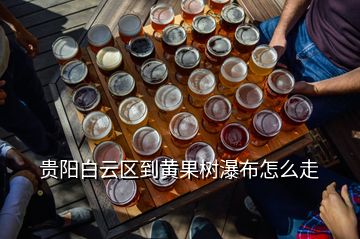 貴陽白云區(qū)到黃果樹瀑布怎么走