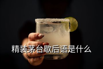 精裝茅臺歇后語是什么