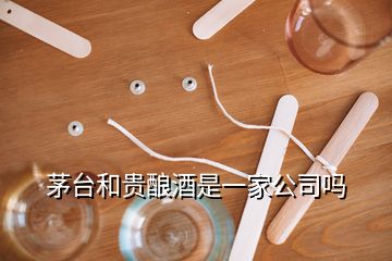 茅臺(tái)和貴釀酒是一家公司嗎