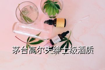 茅臺高爾夫紳士級酒質