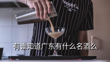 有誰知道廣東有什么名酒么