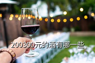 200300元的酒有哪一些