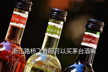 浙江路橋飛貴陽(yáng)可以買(mǎi)茅臺(tái)酒嘛