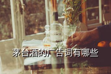 茅臺(tái)酒的廣告詞有哪些