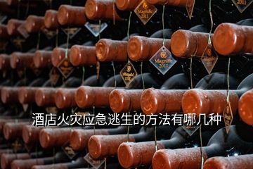 酒店火災(zāi)應(yīng)急逃生的方法有哪幾種