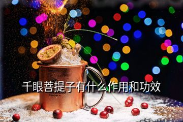 千眼菩提子有什么作用和功效