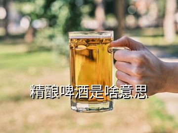 精釀啤酒是啥意思