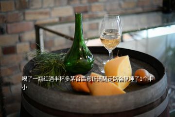 喝了一瓶紅酒半杯多茅臺(tái)后意識(shí)清醒走路會(huì)晃睡了1個(gè)半小