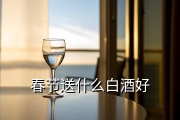 春節(jié)送什么白酒好