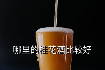 哪里的桂花酒比較好