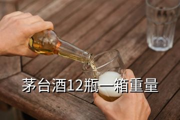 茅臺酒12瓶一箱重量