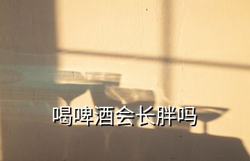 喝啤酒會(huì)長(zhǎng)胖嗎