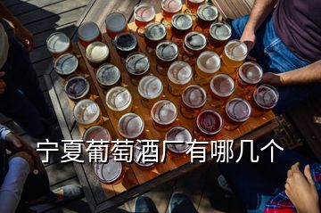 寧夏葡萄酒廠有哪幾個