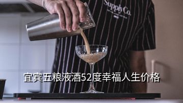 宜賓五糧液酒52度幸福人生價(jià)格