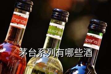 茅臺系列有哪些酒