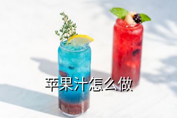 蘋(píng)果汁怎么做