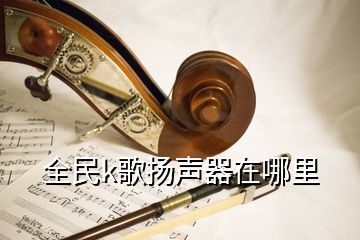 全民k歌揚聲器在哪里