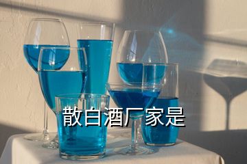 散白酒廠家是