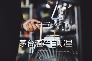 茅臺酒產(chǎn)自哪里