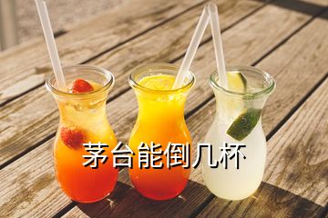 茅臺能倒幾杯