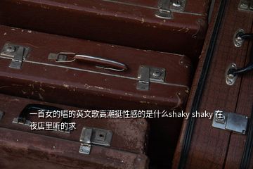 一首女的唱的英文歌高潮挺性感的是什么shaky shaky 在夜店里聽的求