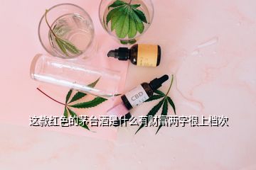 這款紅色的茅臺酒是什么有財富兩字很上檔次